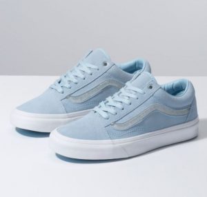 cool blue true white vans