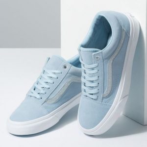 cool blue true white vans