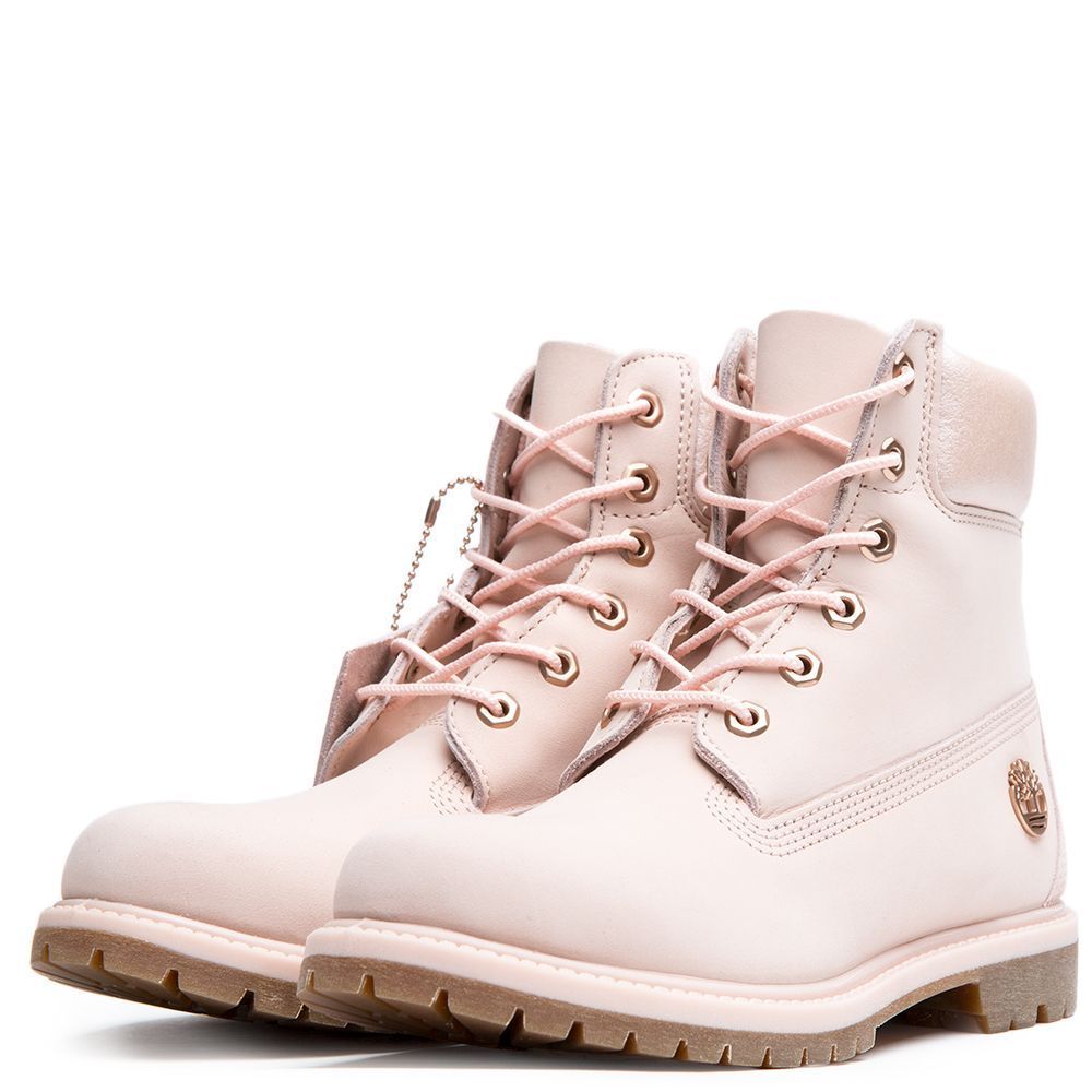 light pink timberlands