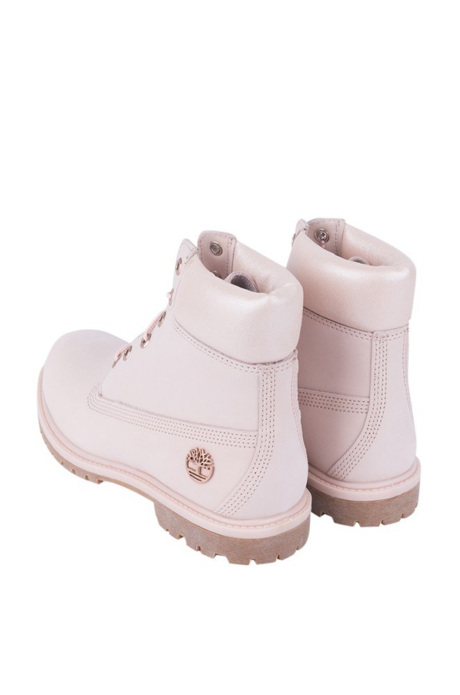 light pink nubuck timberlands